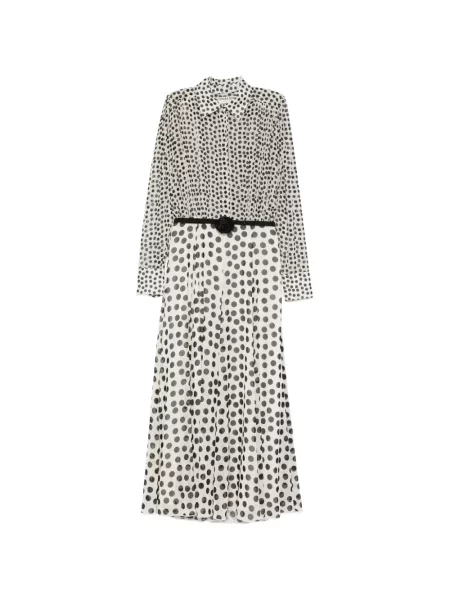 Sukienka midi Chiara Boni La Petite Robe do kolan garniturowa biała