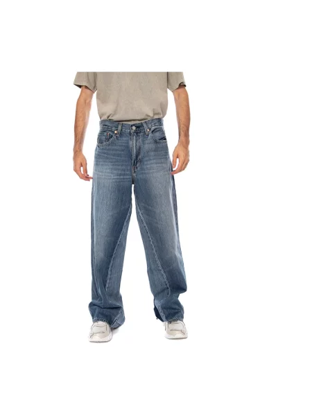 Szerokie jeansy Levi's niebieskie