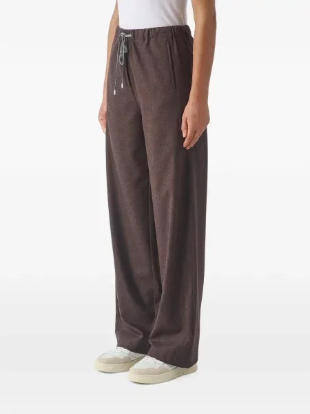 Pantaloni Gran Sasso cu cordon maro