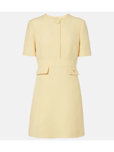 Rochie Valentino din crep galben