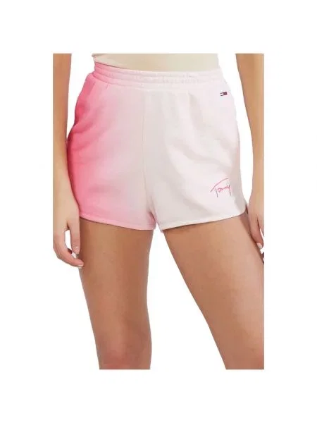 Szorty jeansowe Tommy Jeans różowe