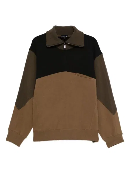 Mikina Emporio Armani hnědá