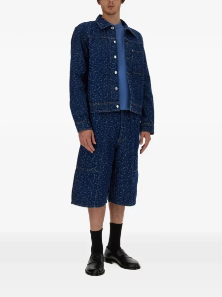 Дънково яке Maison Kitsuné синьо