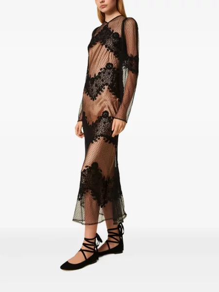 Rochie Twinset din tul de costum negru