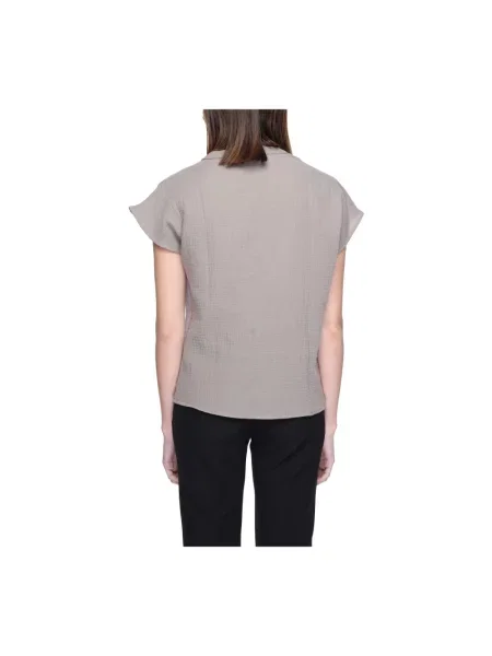 Krótka bluzka Jacqueline De Yong z krótkim rękawem czarna