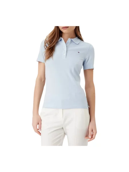 Tommy Hilfiger koszulka polo Kobiety jednolity M niebieski
