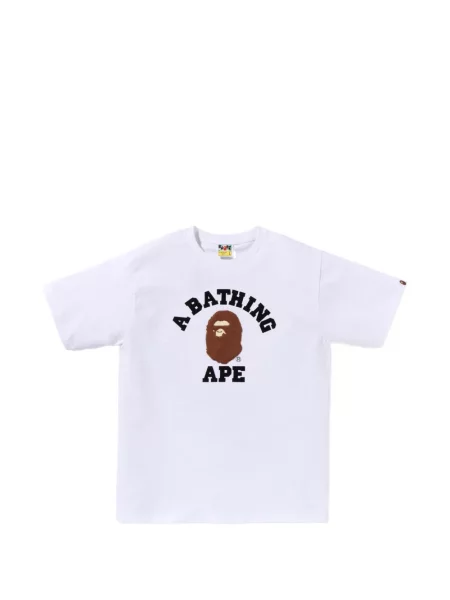 Tricou A Bathing Ape® cu imagine alb