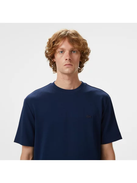 Lacoste Koszulka Oversize granatowa