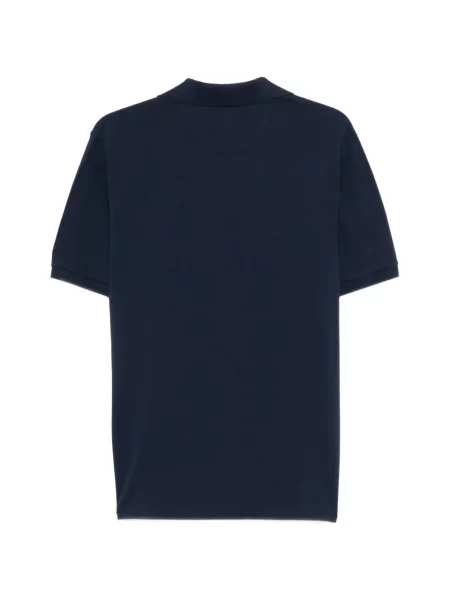 Tricou Mc2 Saint Barth cu decolteu în V albastru