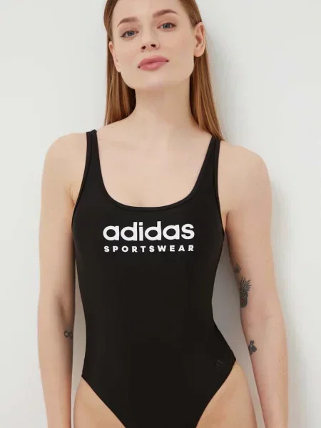 Jednodílné plavky adidas měkký košík černá