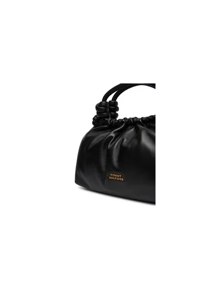 Torbica Tommy Hilfiger Th Soft Leather Med Crossover crna