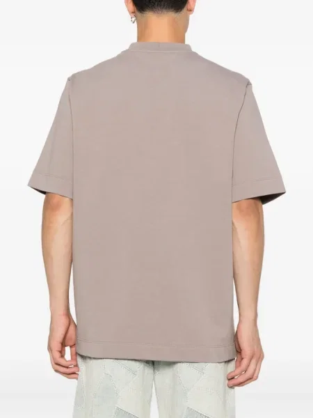 Tricou Rhun cu broderie gri