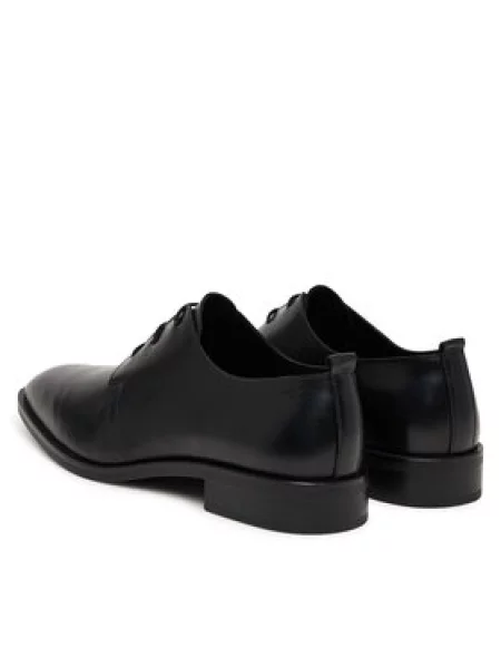 Pusbačiai Calvin Klein Slim Clean Derby Lth juoda