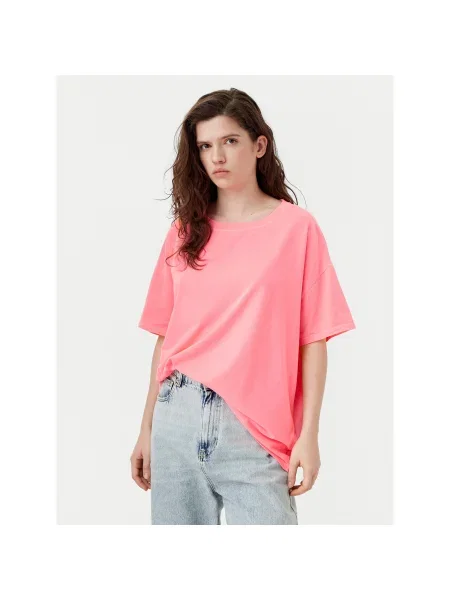 American Vintage Póló Pymaz Oversize rózsaszín