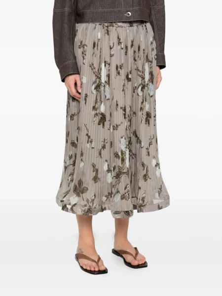 Fustă P.a.r.o.s.h. cu model floral cu imagine gri