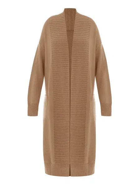 Imily Pleten plašč kamela bela