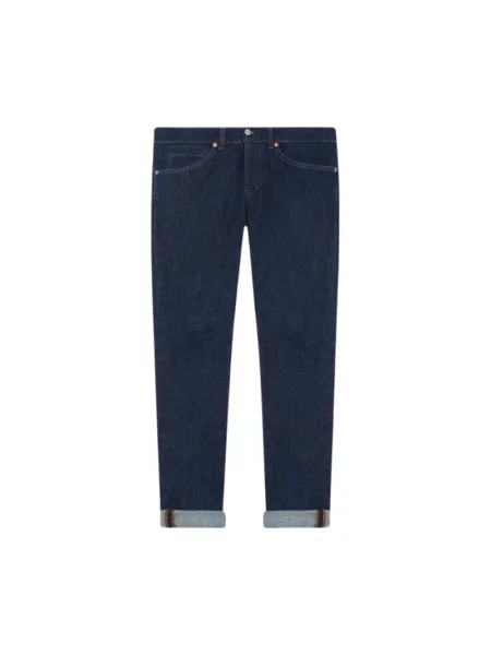 Skinny jeansy skinny Dondup niebieskie