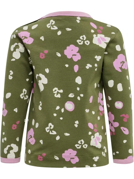 T-shirt dla dziewczynki Hummel Alisa zielona