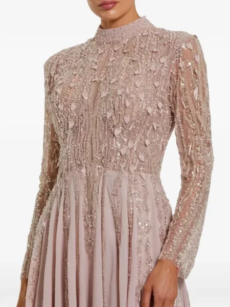 Maksi sukienka maxi Mac Duggal garniturowa różowa