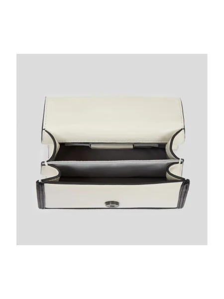Geantă Karl Lagerfeld din piele alb