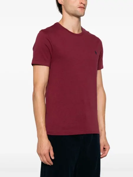 Fleecové zúžené polotričko Polo Ralph Lauren s výšivkou černé