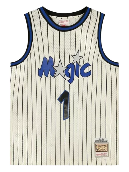 Cămașă Mitchell & Ness din jerseu alb