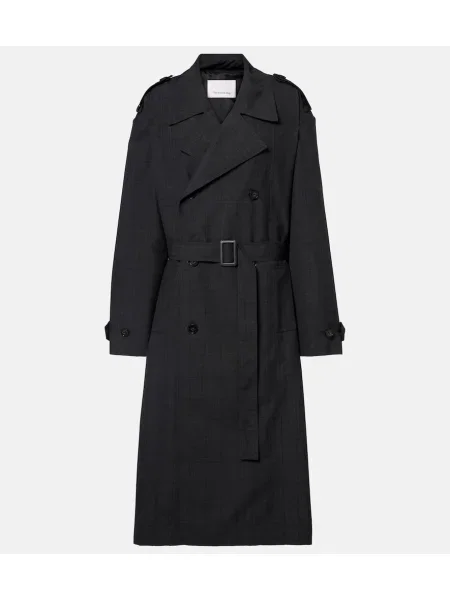 Trenci The Frankie Shop în carouri gri