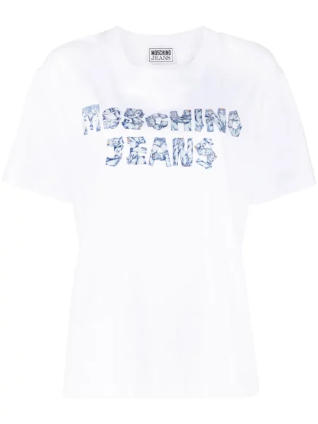 Tricou Moschino cu imagine alb