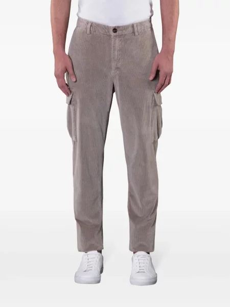 Pantaloni cargo Moorer de catifea cord gri