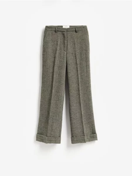 Reserved Pantaloni cu adaos de lână multicolor