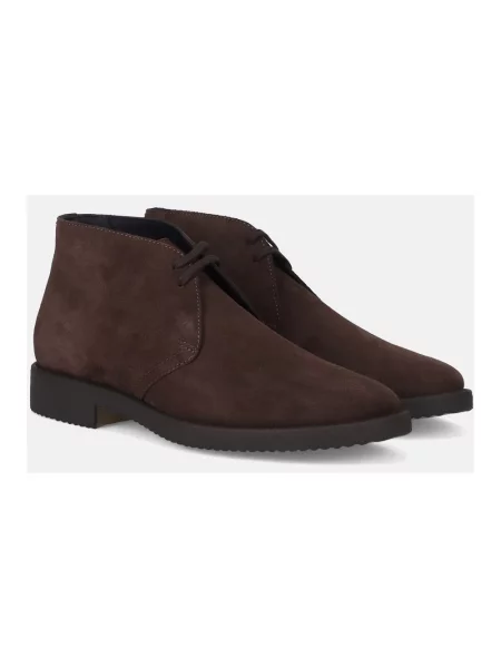 Buty do kostki Antica Cuoieria zamszowe brązowe