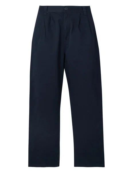Carhartt WIP Hlače s naborima Merrick tamno plava