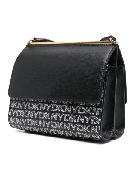 Torebka Dkny skórzana casual czarna