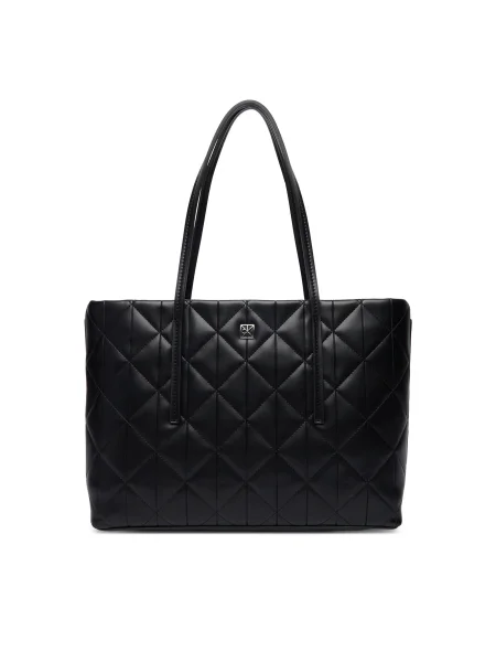 Calvin Klein Kabelka Quilted Small Tote čierna