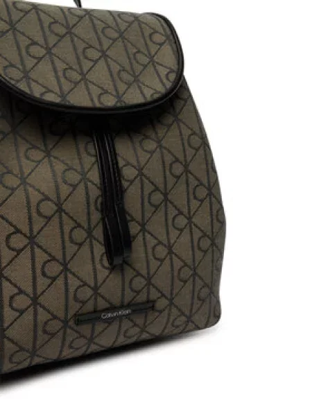 Calvin Klein Nahrbtnik Emblem Aop Jacquard Backpack rjava