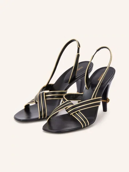 Versace Sandály / zlatá černá
