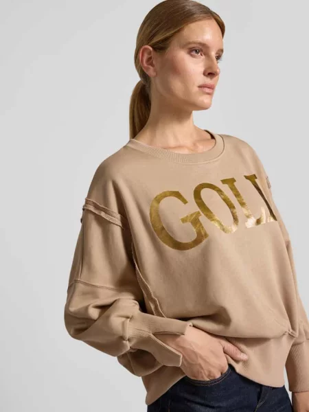 Bluza o kroju oversized z czystej bawełny z nadrukiem z napisem Miss Goodlife