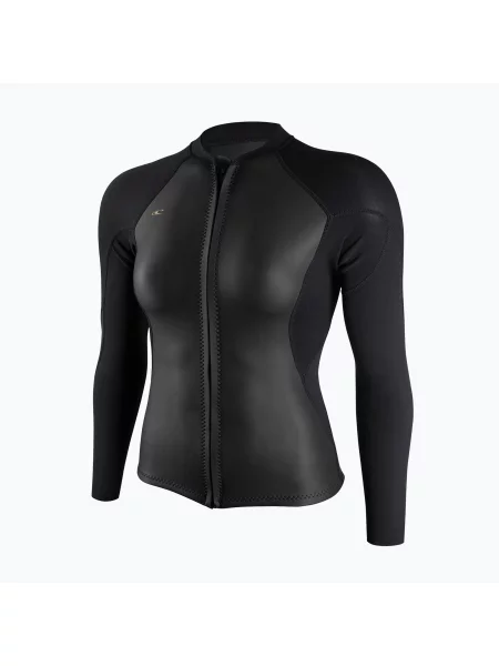 Costum înot pentru femei O'Neill Bahia Full-Zip Jacket glide black/black/black negru