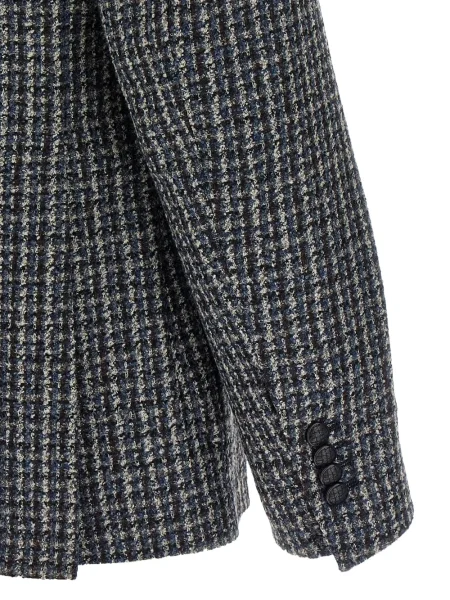 Sacou Tagliatore din tweed maro