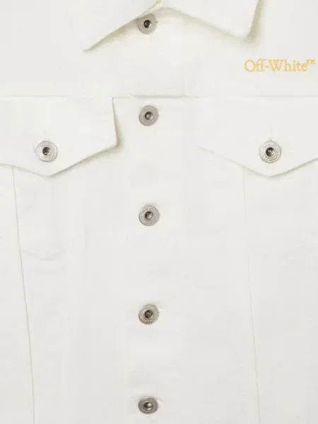 Kurtka jeansowa dziecięca Off-white biała