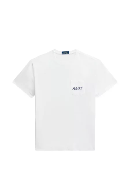 Tricou polo Polo Ralph Lauren cu autograf cu 5 buzunare în carouri gri