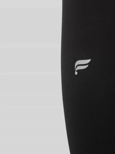 Legginsy Slim krój slim fit z nadruk z logo Fabletics czarne