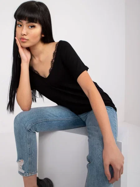 Tricou Fashionhunters negru