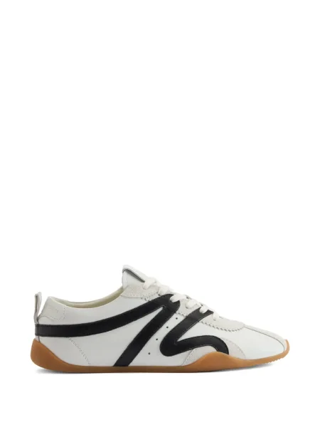 Sneakerși Giuseppe Zanotti din piele de căprioară alb