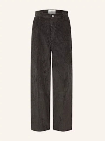 Ami Paris Spodnie Sztruksowe Regular Fit grau