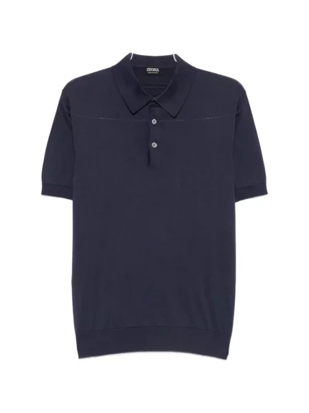 Scurt tricou polo Zegna albastru