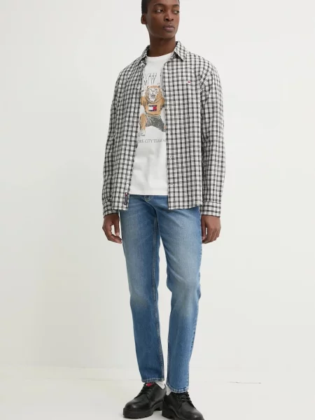 Rifle Tommy Jeans modrá