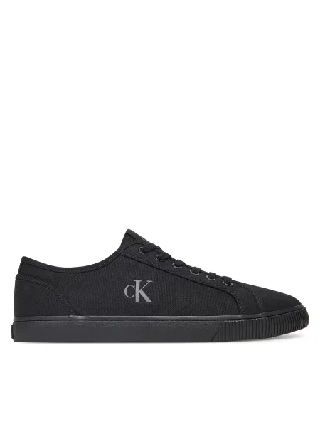 Πάνινα παπούτσια Calvin Klein Jeans Ess Vulc Low Mg Canvas μαύρο