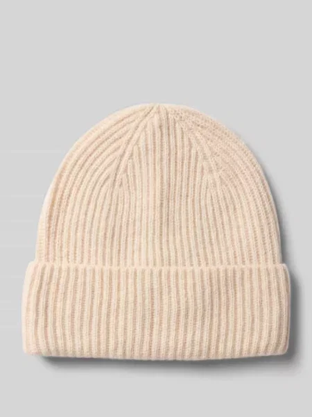 Czapka beanie z mieszanki bawełny i kaszmiru model ‘COPENHAGEN’ Jack & Jones biała