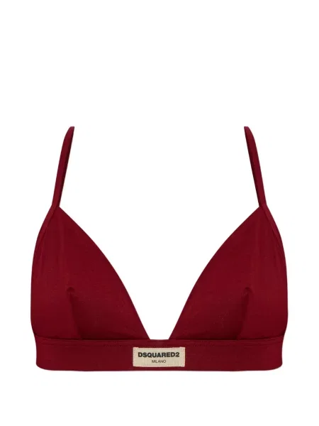 Sutien triunghi Dsquared2 cu autograf roșu